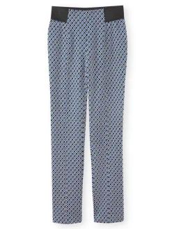 Femme Daxon Pantalon élastiqué en maille milano
