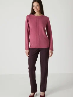 Femme Daxon Pantalon élastiqué en maille milano