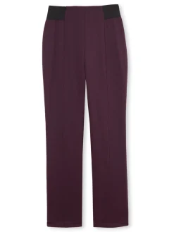 Femme Daxon Pantalon élastiqué en maille milano