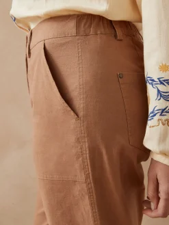 Femme Daxon Pantalon 7/8ème en toile extensible