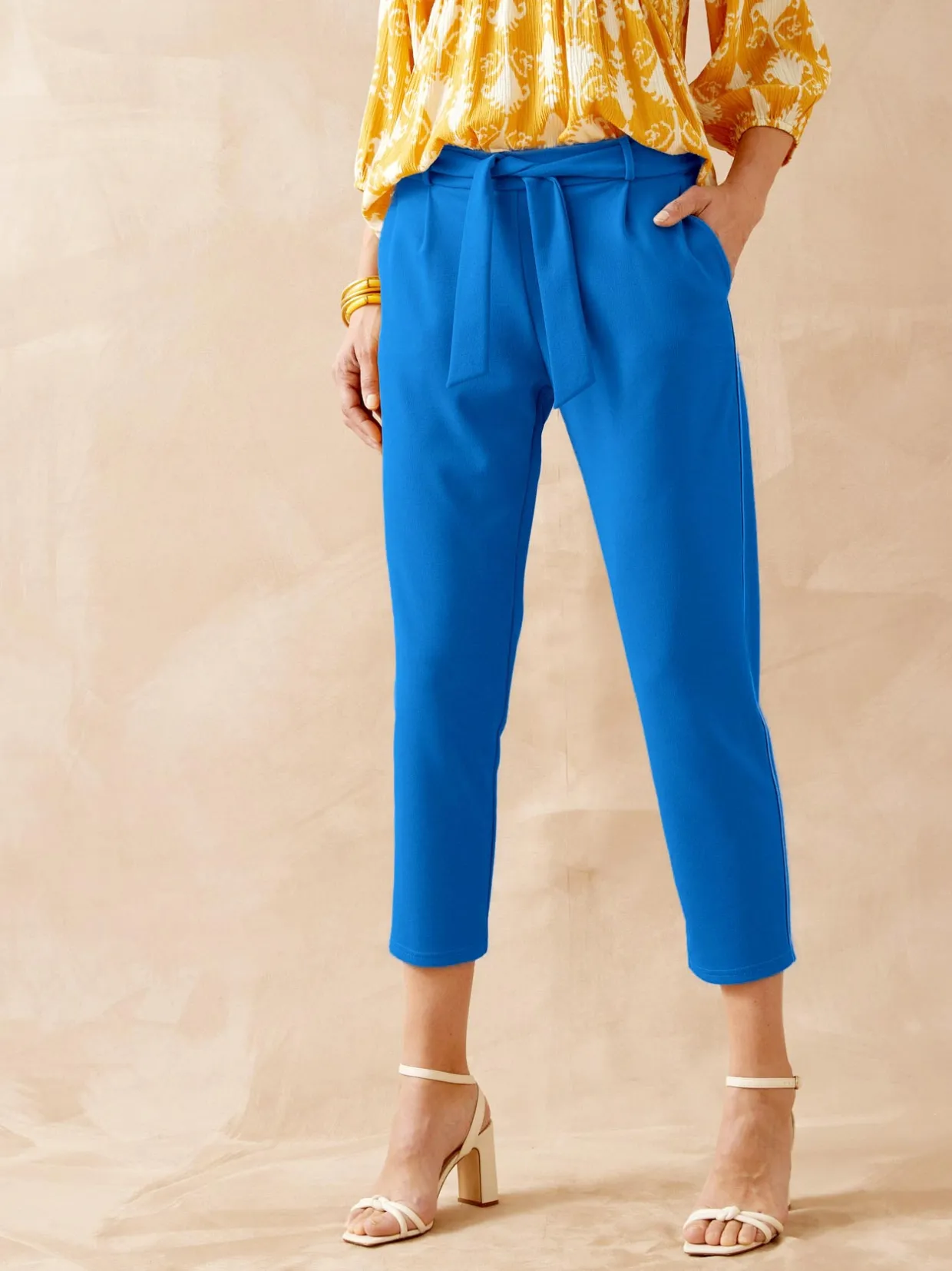 Femme Daxon Pantalon raccourci élastiqué