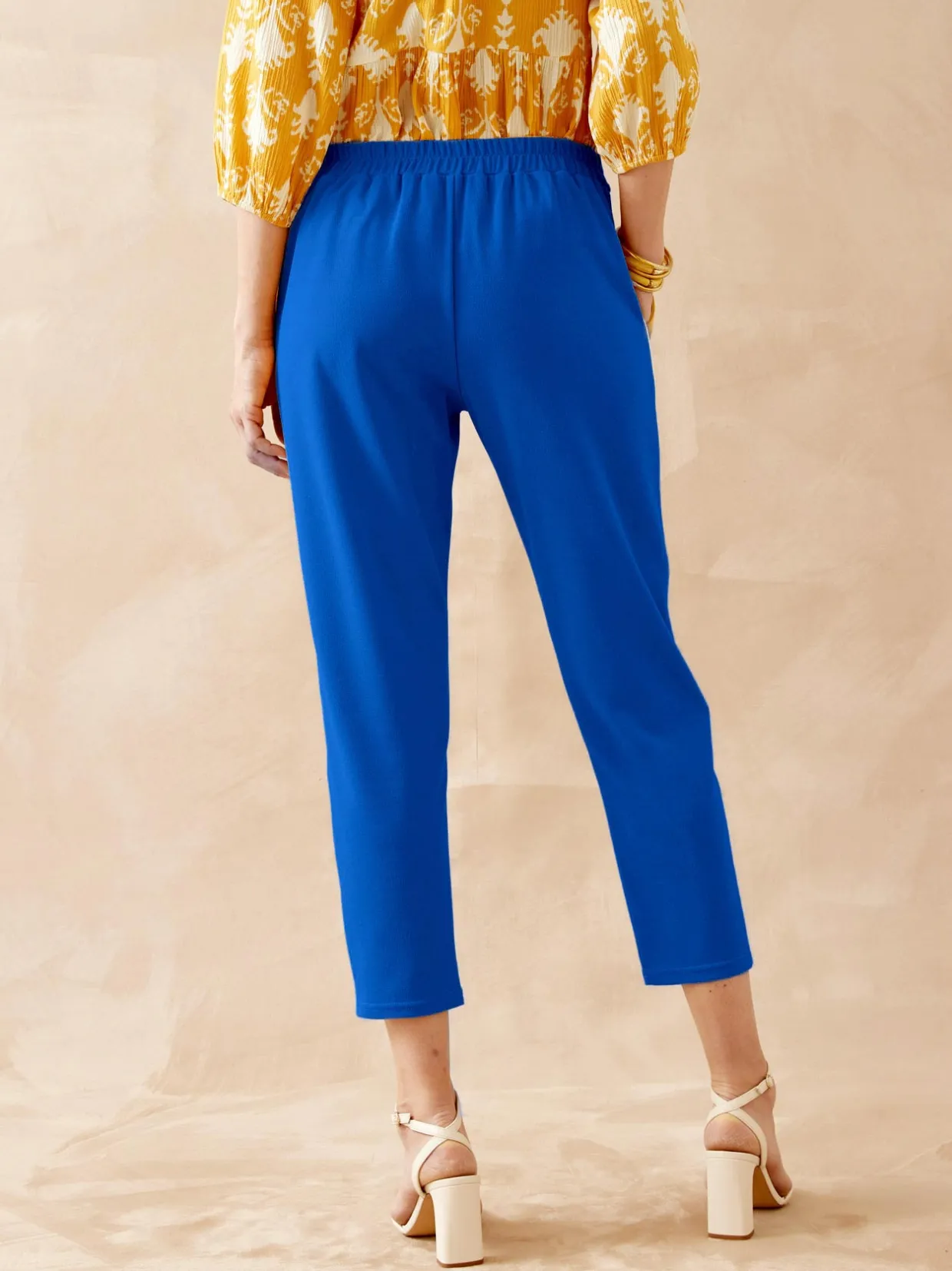 Femme Daxon Pantalon raccourci élastiqué