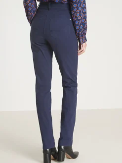 Femme Daxon Pantalon taille haute coupe droite