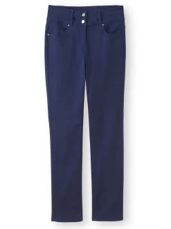 Femme Daxon Pantalon taille haute coupe droite