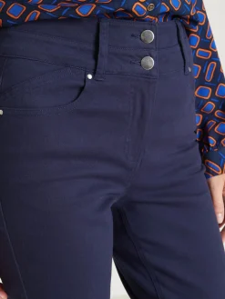 Femme Daxon Pantalon taille haute coupe droite