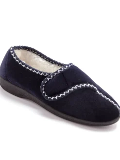 Femme Pédiconfort Pantoufles à patte auto-agrippante