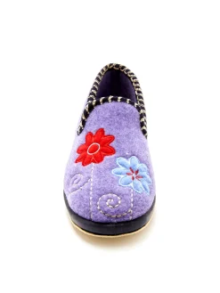 Femme Pédiconfort Pantoufles brodées