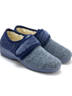 Femme Pédiconfort Pantoufles fourrées laine