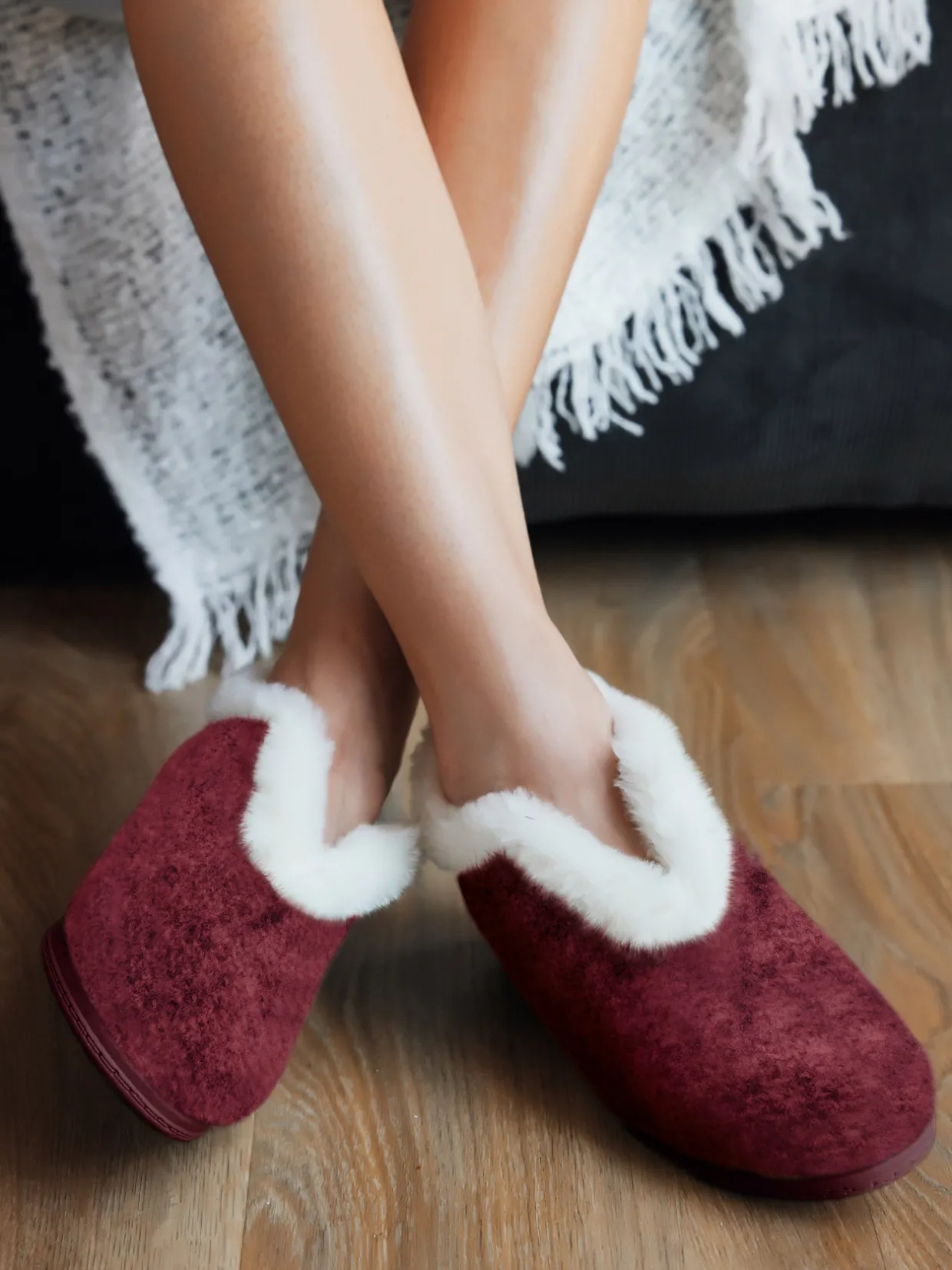 Femme Pédiconfort Pantoufles molletonnées