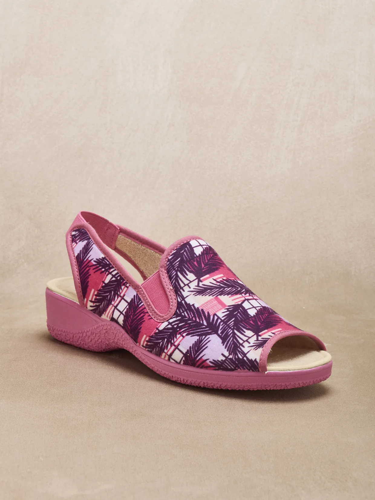 Femme Pédiconfort Pantoufles sandales élastiquées