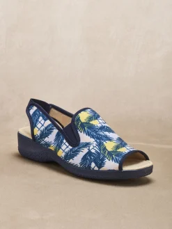 Femme Pédiconfort Pantoufles sandales élastiquées