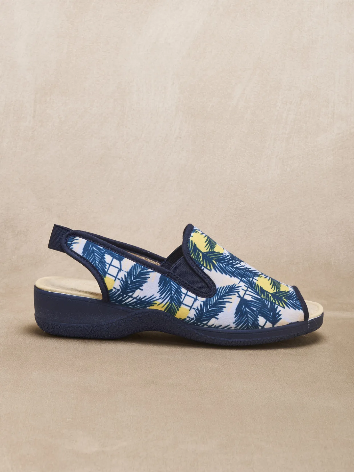 Femme Pédiconfort Pantoufles sandales élastiquées