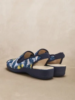 Femme Pédiconfort Pantoufles sandales élastiquées