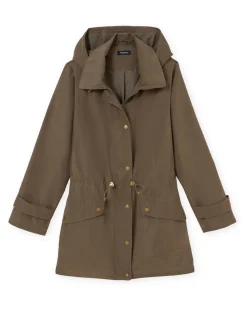 Femme Daxon Parka déperlante à capuche amovible