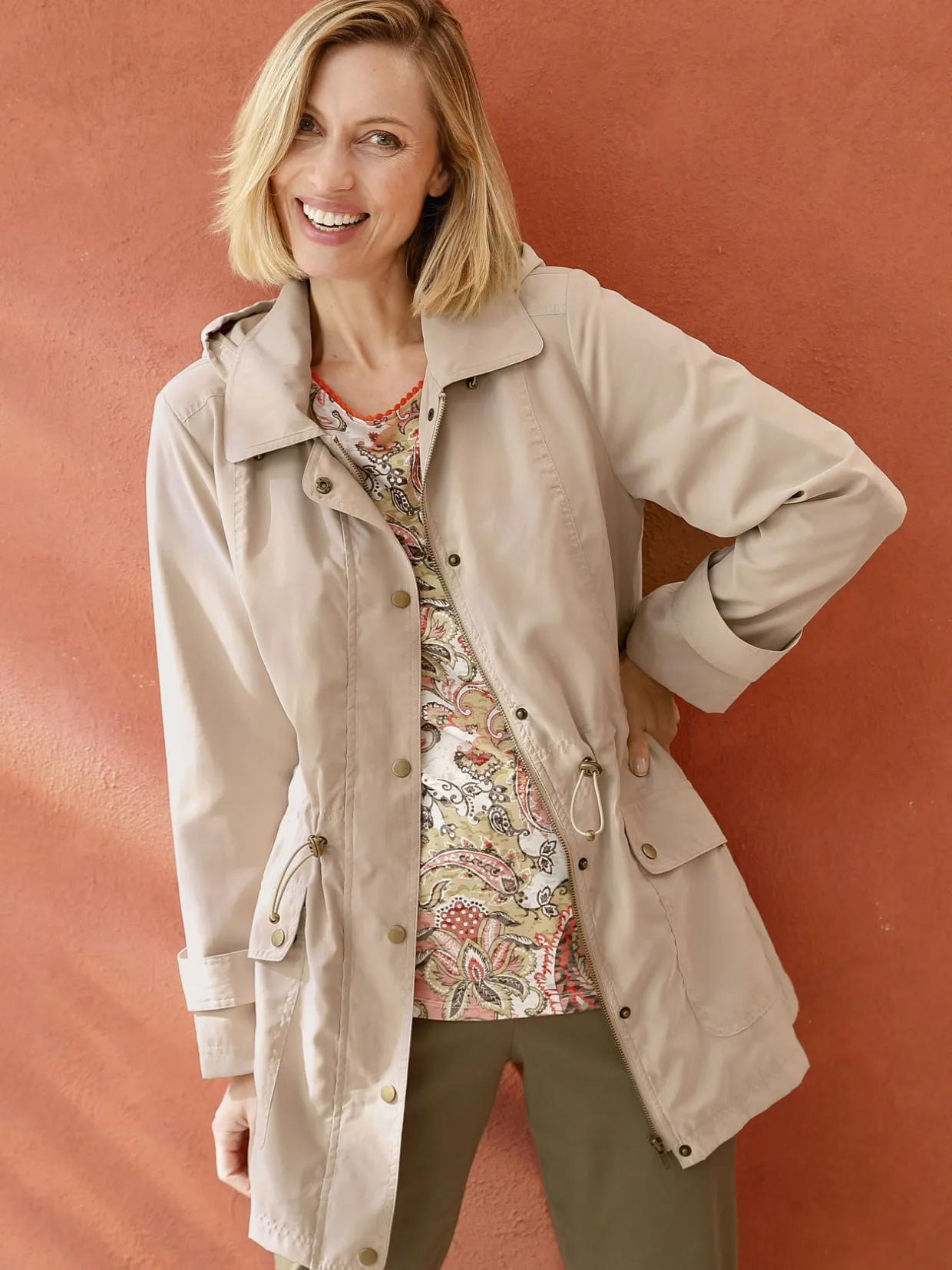 Femme Daxon Parka déperlante à capuche amovible