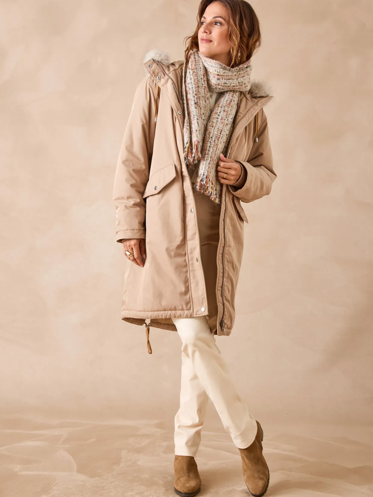 Femme Daxon Parka longue intérieur matelassé