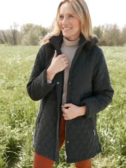 Femme Daxon Parka matelassée courte en microfibre