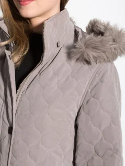 Femme Daxon Parka matelassée courte en microfibre