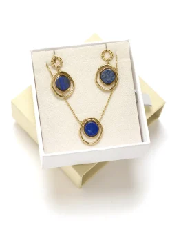 Femme Daxon Parure collier et boucles d'oreilles