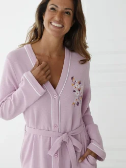 Daxon Peignoir en maille nid d'abeille