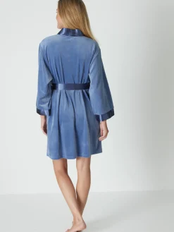 Daxon Peignoir kimono court velours