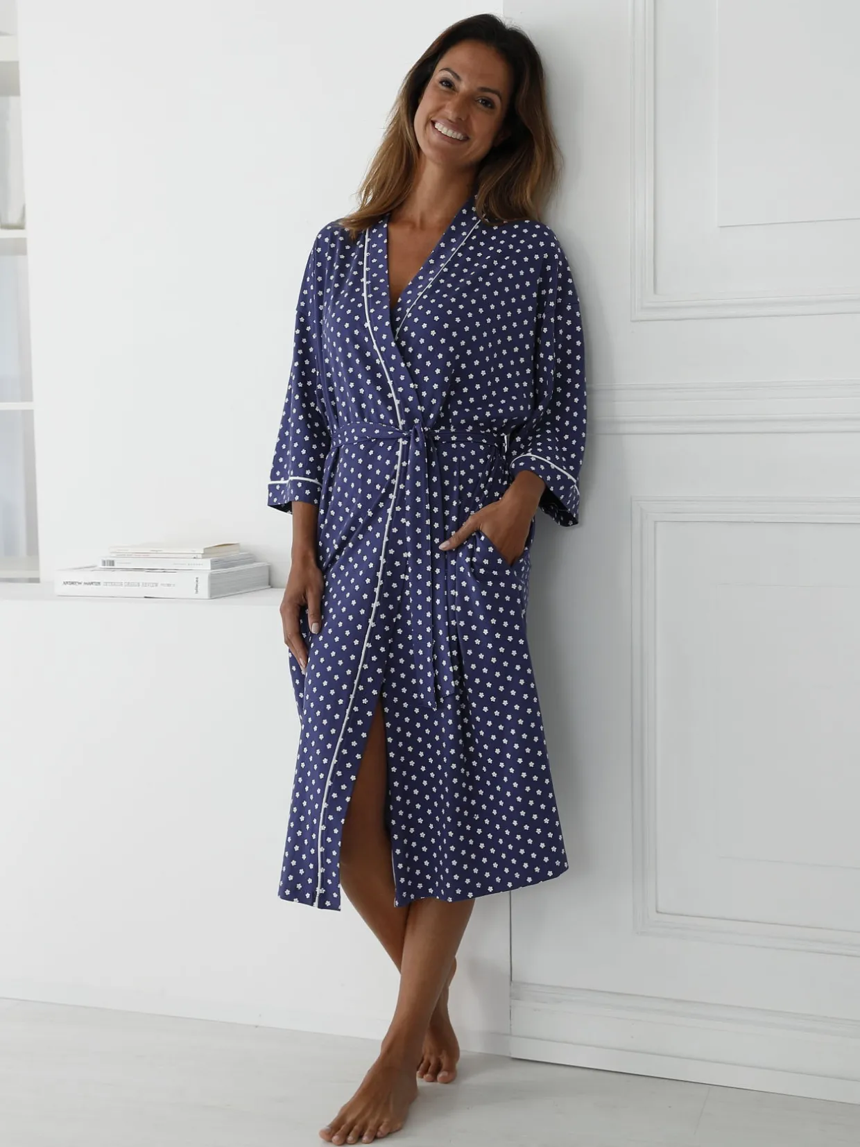 Daxon Peignoir kimono en maille