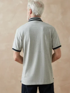 Homme Daxon Polo en maille chinée