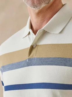 Homme Daxon Polo rayé en maille piquée