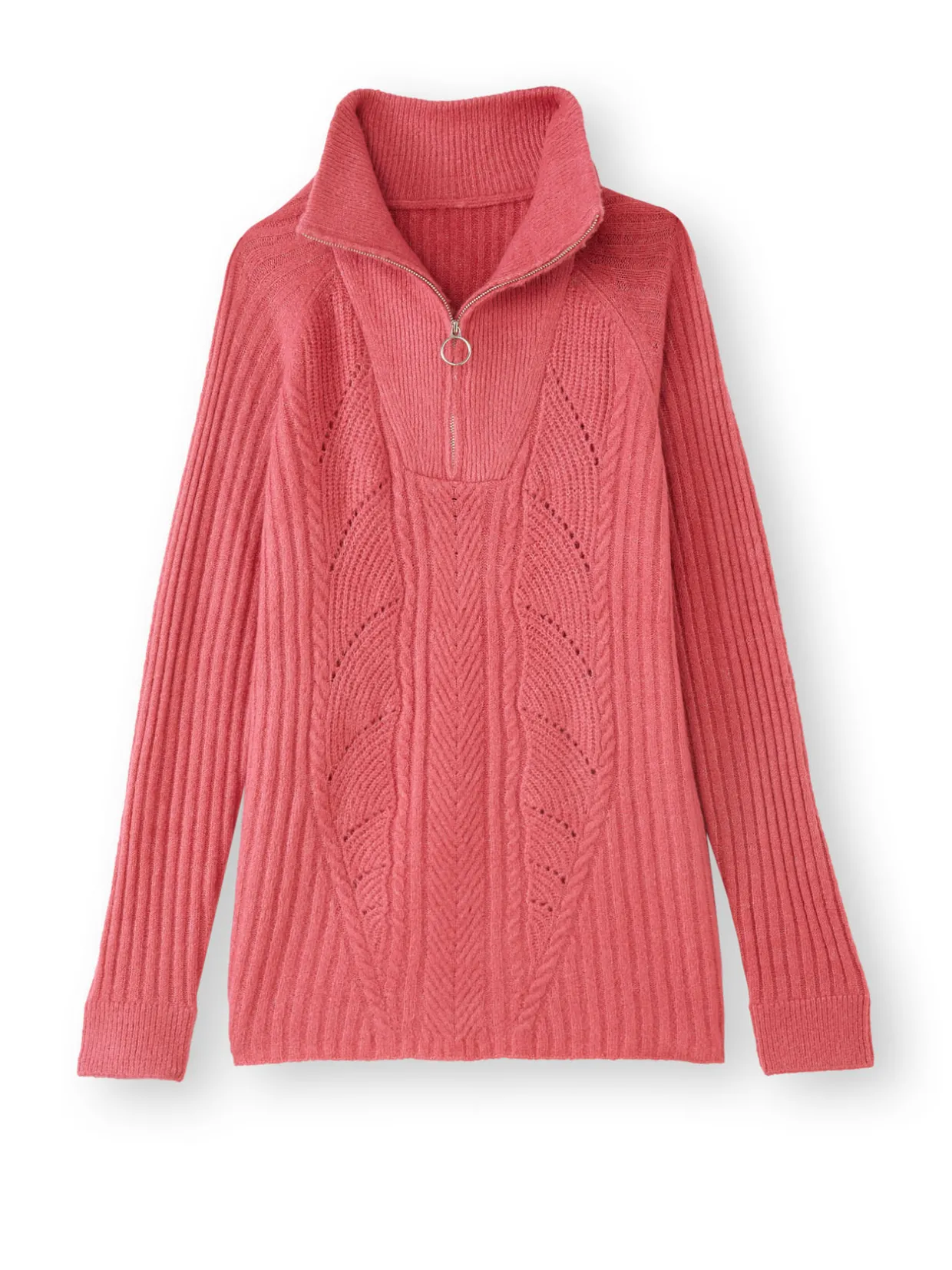 Femme Daxon Pull à col camionneur zippé