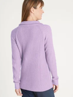 Femme Daxon Pull à col camionneur zippé