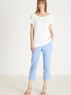 Femme Daxon Pull ajouré manches T