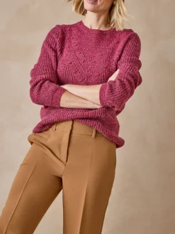 Femme Daxon Pull avec laine et alpaga