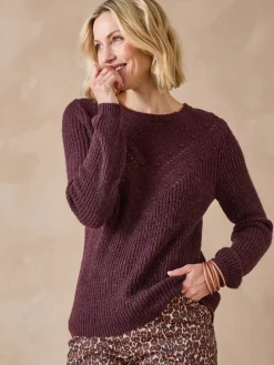 Femme Daxon Pull avec laine et alpaga