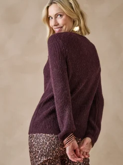 Femme Daxon Pull avec laine et alpaga