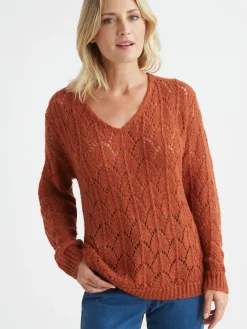 Femme Daxon Pull avec mohair et laine