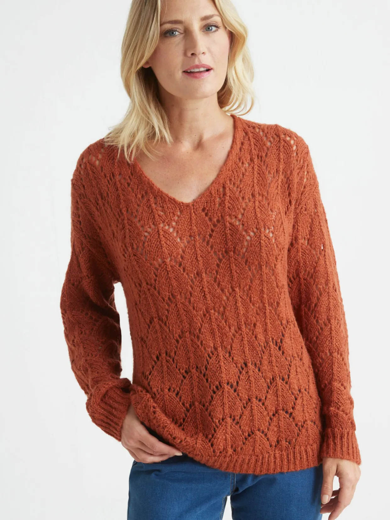 Femme Daxon Pull avec mohair et laine