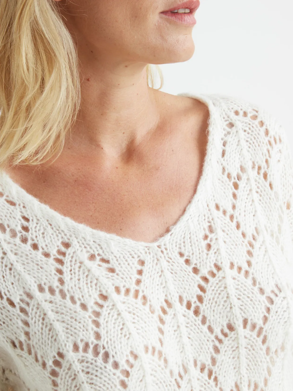 Femme Daxon Pull avec mohair et laine