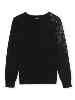 Femme Daxon Pull avec strass