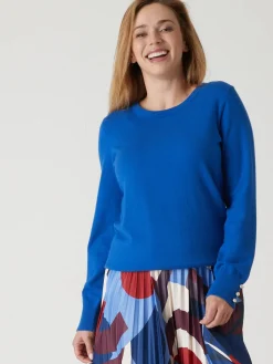 Femme Daxon Pull boutons-bijoux aux manches