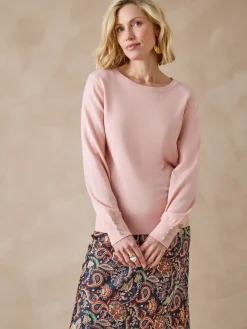 Femme Daxon Pull boutons-bijoux aux manches