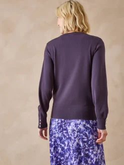 Femme Daxon Pull boutons-bijoux aux manches