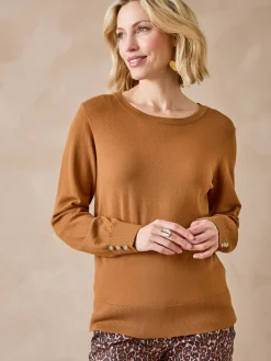 Femme Daxon Pull boutons-bijoux aux manches