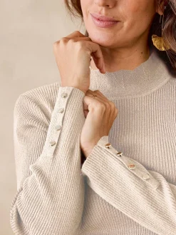 Femme Daxon Pull col montant avec laine