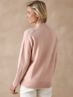 Femme Daxon Pull col montant en jersey envers