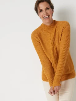 Femme Daxon Pull col montant en jersey envers