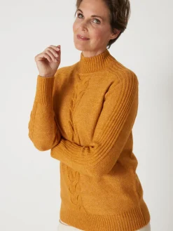 Femme Daxon Pull col montant en jersey envers