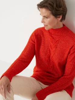 Femme Daxon Pull col montant en jersey envers