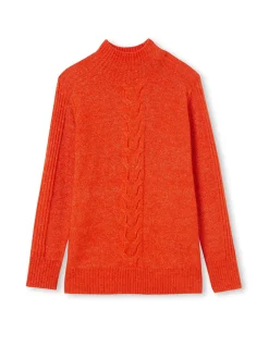 Femme Daxon Pull col montant en jersey envers