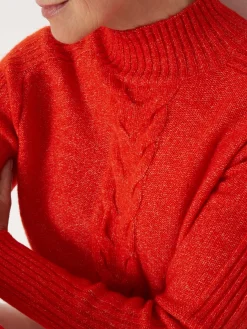 Femme Daxon Pull col montant en jersey envers