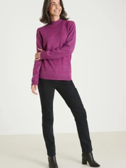 Femme Daxon Pull col montant manches longues